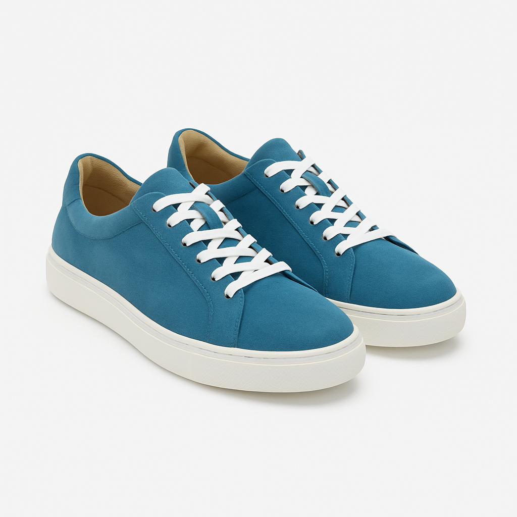 Azure Suede Sneakers - Shavien Shoes