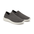Charcoal Knit Slip-Ons - Shavien Shoes