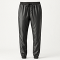 Charcoal Silk Joggers - Shavien Pants