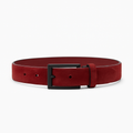 Crimson Suede Belt - Shavien Belts