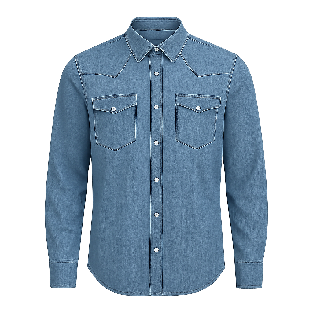 Denim Western Shirt - Shavien Shirts