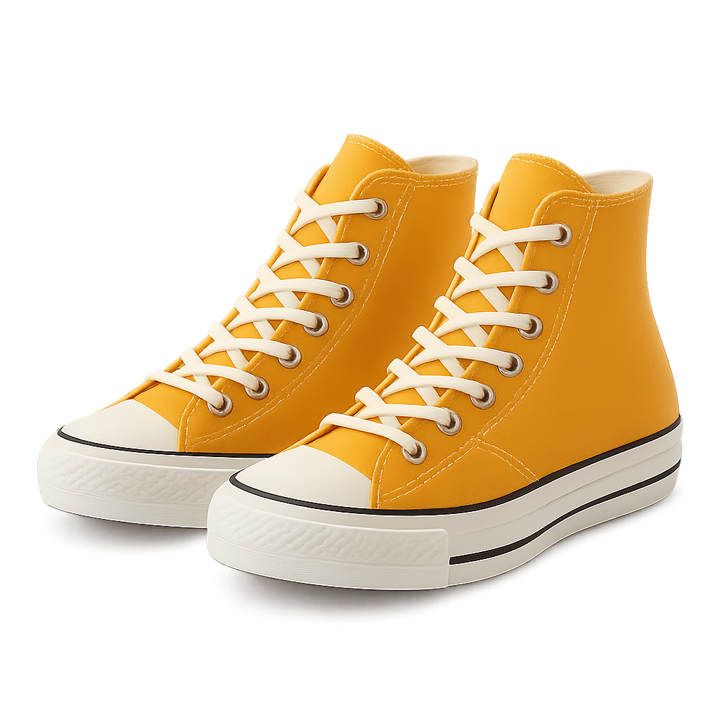 Saffron Canvas High-Tops - Shavien Shoes
