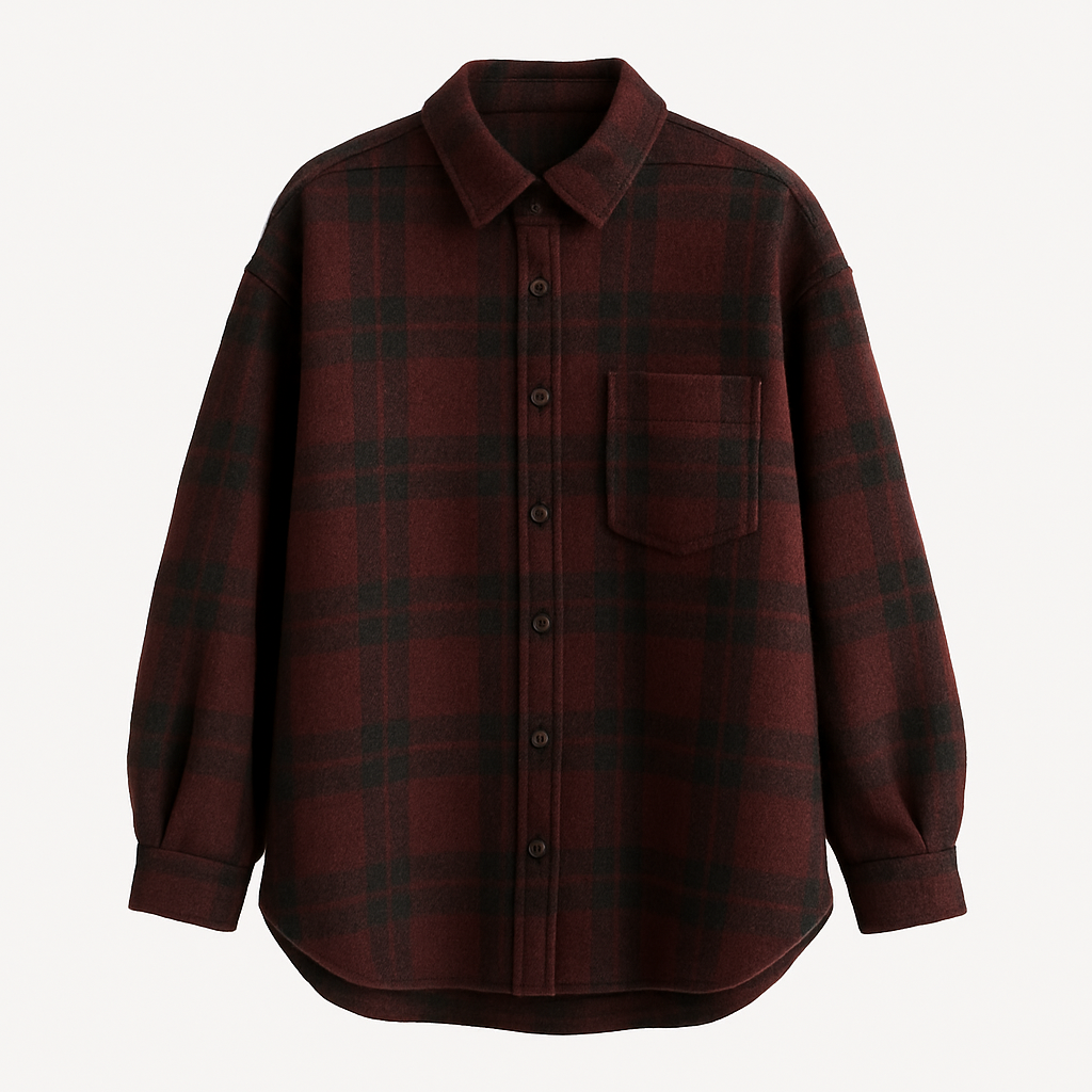 Wool Plaid Shirt - Shavien Shirts